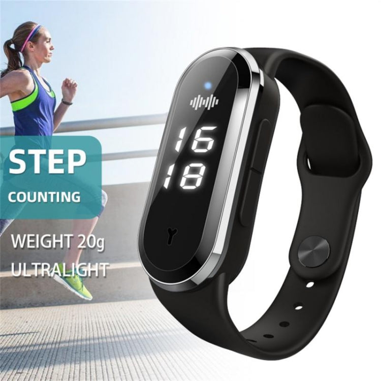 M21  Ultrasonic Mosquito Repellent Bracelet with Step Counter & Clock & Temperature Function(Black) - Repellent Wristband by PMC TechLife | Online Shopping South Africa | PMC TechLife | Buy Now Pay Later Mobicred