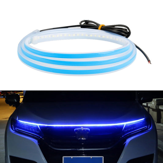 Car LED Streamer Decorative Hood Atmosphere Lights, Style: Monochrome Blue Light(1.5m) - Decorative Lights by PMC Jewellery | Online Shopping South Africa | PMC Jewellery | Buy Now Pay Later Mobicred