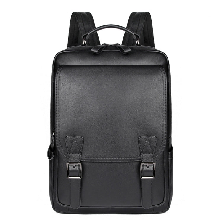 Casual Business Cowhide Leather Backpack Laptop Bag For Men(Black) - Backpack by J.M.D | Online Shopping South Africa | PMC Jewellery | Buy Now Pay Later Mobicred