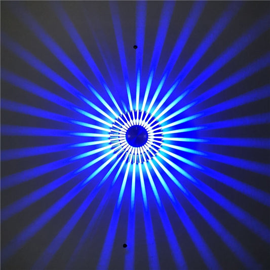 LED Aluminum Aisle Light Sunflower Corridor Lamp Decorative Light, Power source: Visible Installation 1W(Blue) - Novelty Lighting by PMC Jewellery | Online Shopping South Africa | PMC Jewellery | Buy Now Pay Later Mobicred