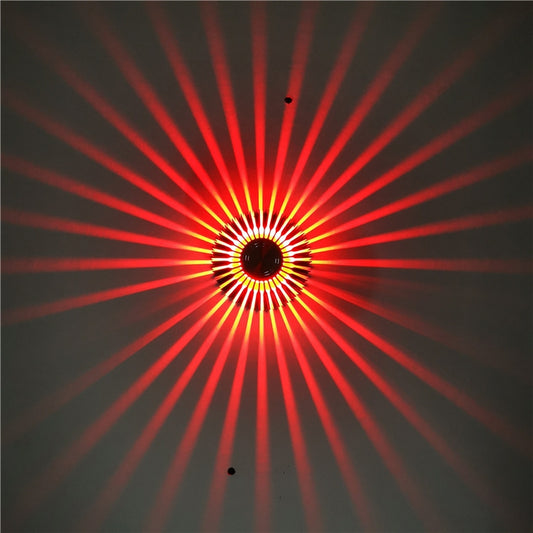 LED Aluminum Aisle Light Sunflower Corridor Lamp Decorative Light, Power source: Visible Installation 3W(Red) - Novelty Lighting by PMC Jewellery | Online Shopping South Africa | PMC Jewellery | Buy Now Pay Later Mobicred