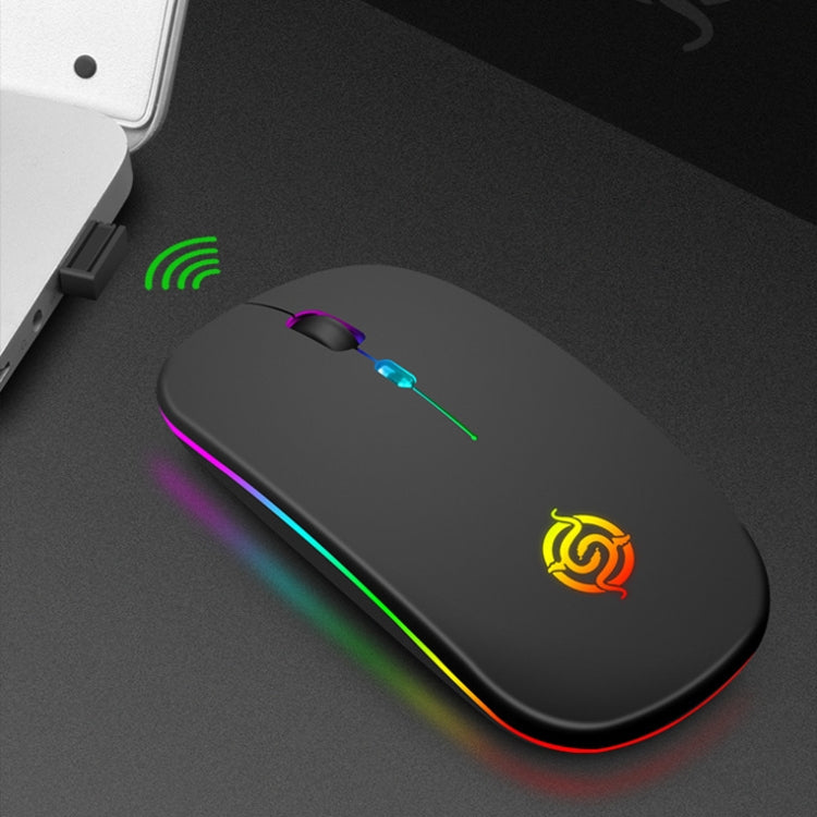 K-Snake BM110 RGB Lighting Effect Wireless Bluetooth Mouse(Black) - Wireless Mice by K-Snake | Online Shopping South Africa | PMC TechLife | Buy Now Pay Later Mobicred