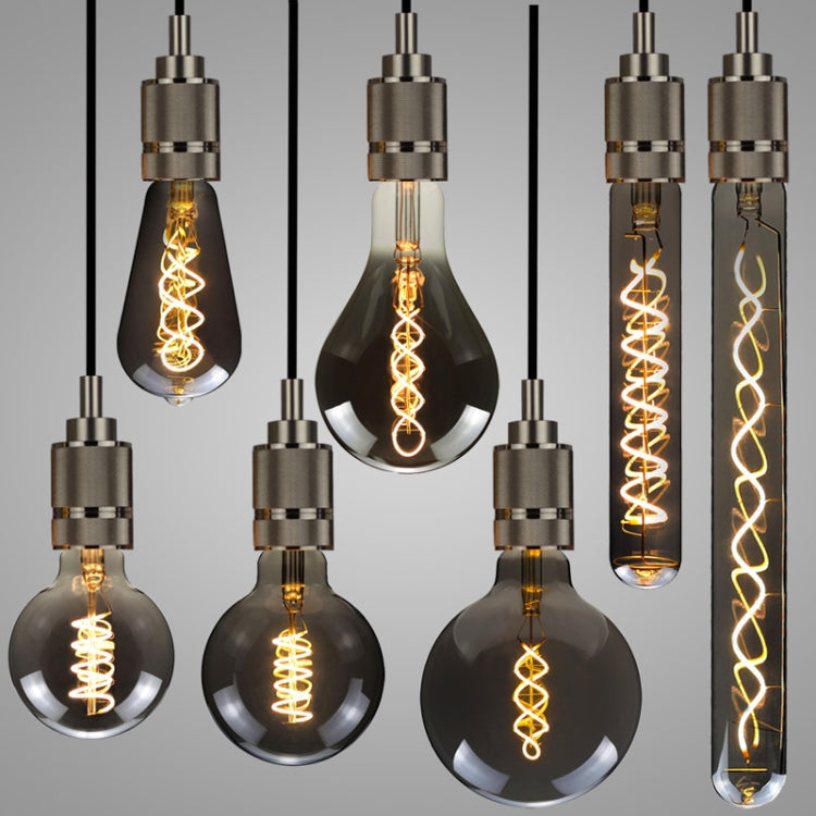 ST64 Electroplating Smoke Grey Warm Light LED Bulb Retro Lamp - LED Blubs & Tubes by PMc TechLife | Online Shopping South Africa | PMc TechLife | Buy Now Pay Later Mobicred