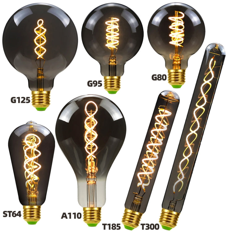 G80 Electroplating Smoke Grey Warm Light LED Bulb Retro Lamp - LED Blubs & Tubes by PMc TechLife | Online Shopping South Africa | PMc TechLife | Buy Now Pay Later Mobicred