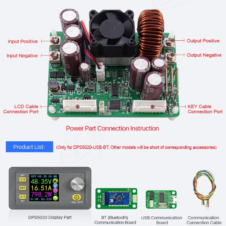 DPS5020 50V/20A CNC DC Adjustable Voltage Regulated Power Buck Module - Other Accessories by PMC TechLife | Online Shopping South Africa | PMC TechLife | Buy Now Pay Later Mobicred