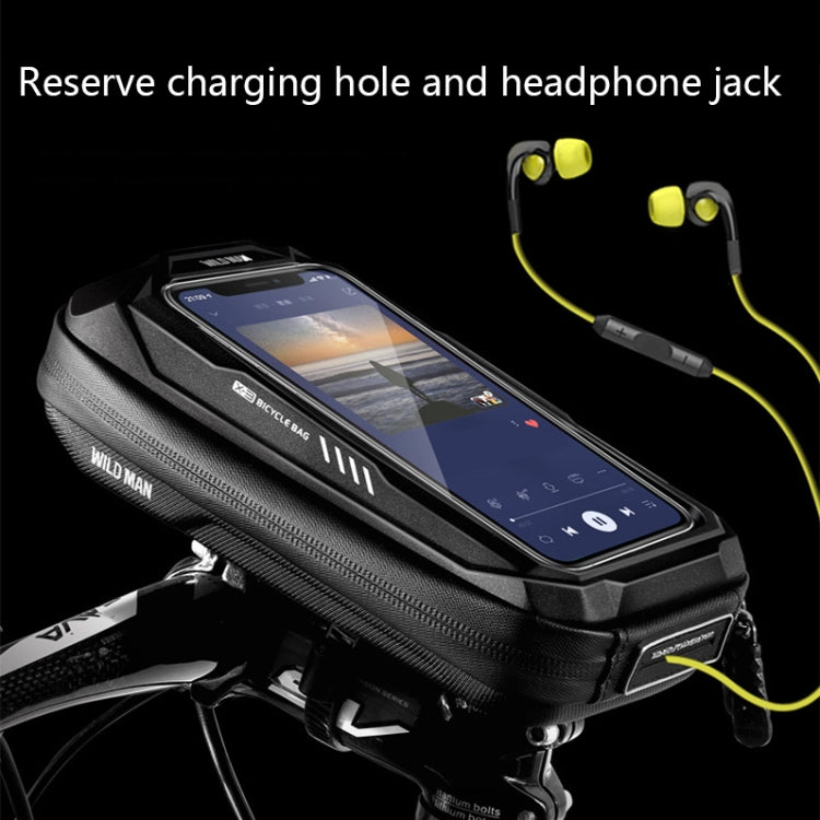 WILD MAN X3 0.5L EVA Hard Shell Bicycle Touch Screen Phone Bag(Red) - free shipping - PMC TechLife - Order now!