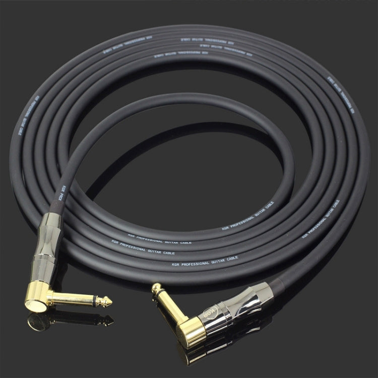 KGR Guitar Cable Keyboard Drum Audio Cable, Specification: 6m(Double Elbow Jack) - Instrument Audio Cables by KGR | Online Shopping South Africa | PMC Jewellery | Buy Now Pay Later Mobicred