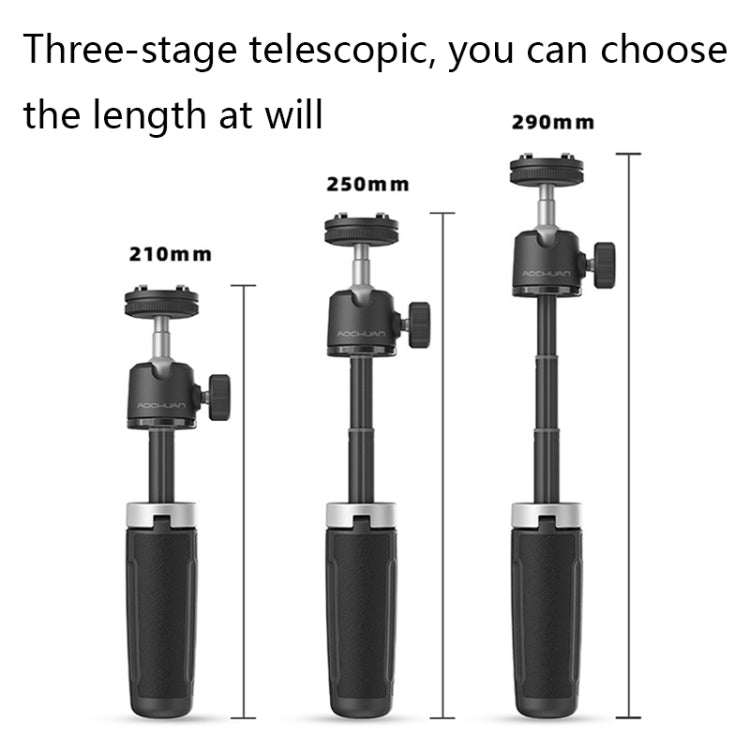 AOCHUAN MT-08 Telescopic Folding Mini Selfie Tripod - Selfie Sticks by AOCHUAN | Online Shopping South Africa | PMC Jewellery | Buy Now Pay Later Mobicred