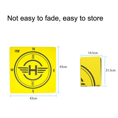 Outdoor Aerial Photography Double-sided Landing Pad For DJI Mavic 3 / Air 2 / Air 2S(Yellow + Black) - Parking Apron by PMC Jewellery | Online Shopping South Africa | PMC Jewellery