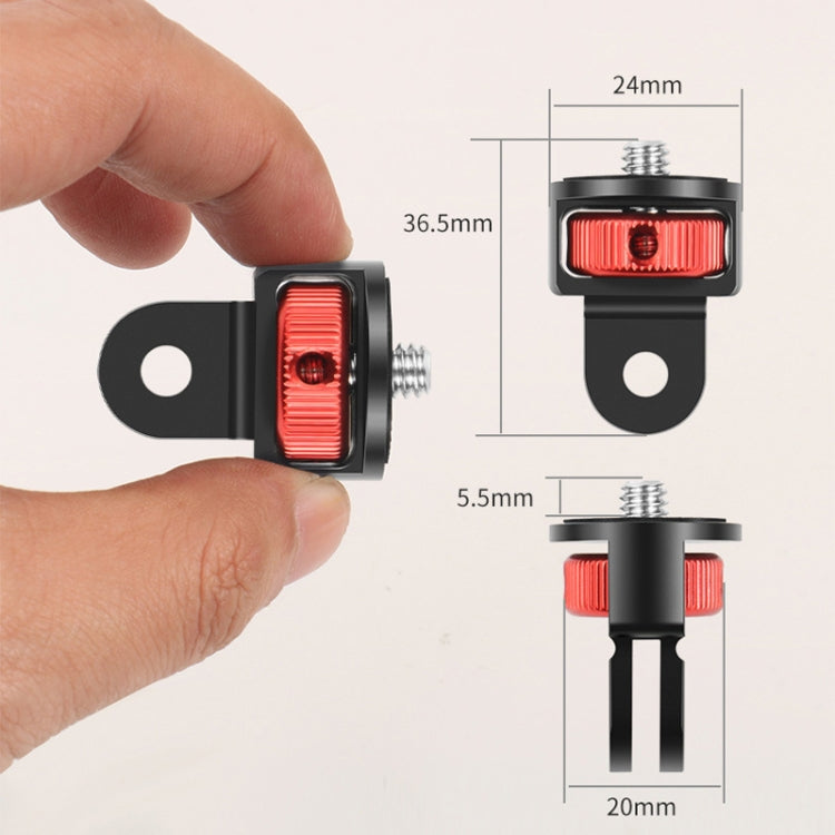 1/4 Inch Screw Converter Tripod Adapter for Sport Camera(Red) - Connection Mount by null | Online Shopping South Africa | PMC TechLife | Buy Now Pay Later Mobicred