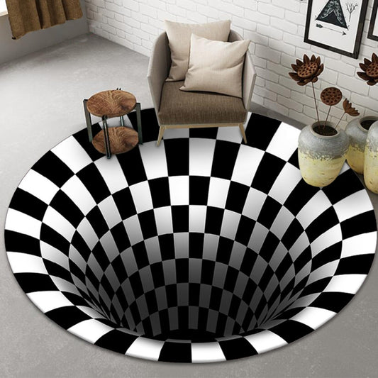 3D Illusion Stereo Vision Carpet Living Room Floor Mat, Size: 180x180cm(Round Vision 4) - Mats by PMC Jewellery | Online Shopping South Africa | PMC Jewellery