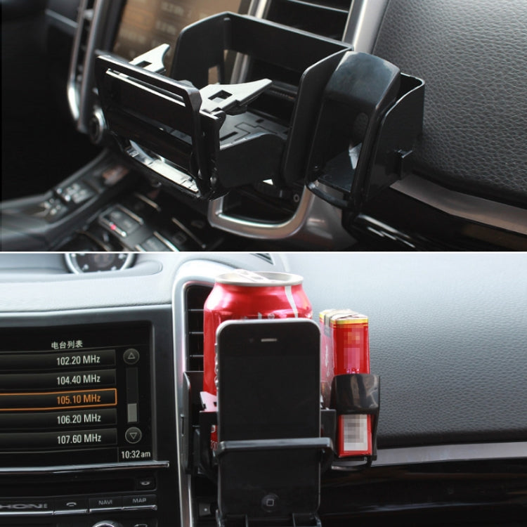 2 PCS SD-1012 Car Multifunctional Drink Holder Garbage Box(Black) - Car Drink Holders by PMC TechLife | Online Shopping South Africa | PMC TechLife | Buy Now Pay Later Mobicred
