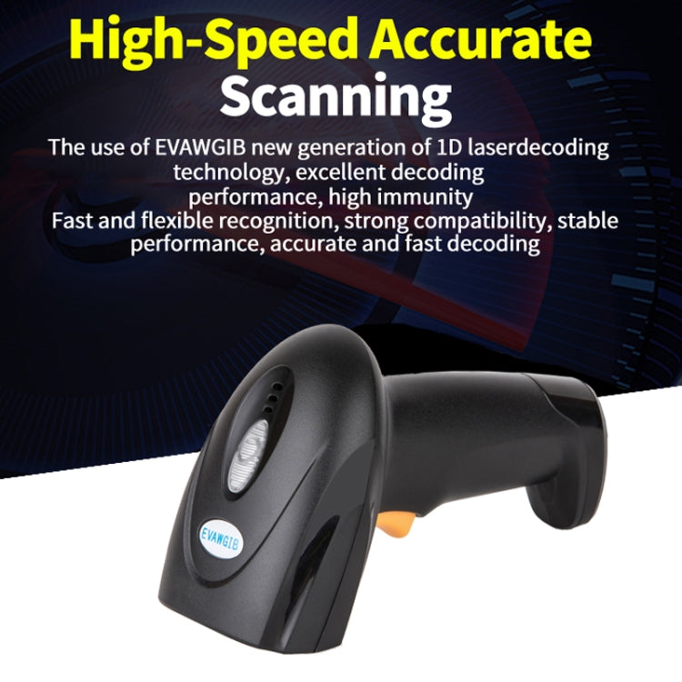 EVAWGIB Handheld USB Barcode Laser Scanner, Model: DL-X208 2D Wired - Barcode Scanner by EVAWGIB | Online Shopping South Africa | PMC Jewellery