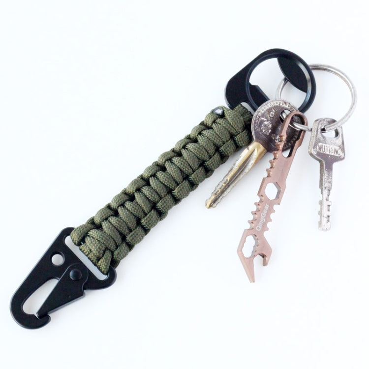 Outdoor Seven-Core Umbrella Rope Keychain Eagle Mouth Buckle Bottle Opener(Black) - free shipping - PMc TechLife - Order now!