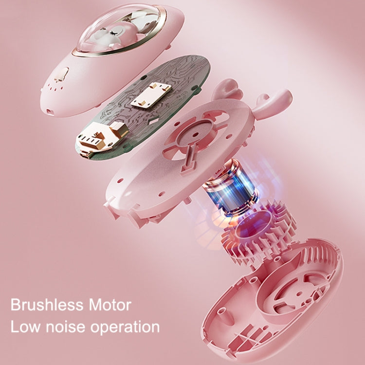 Children Hanging Neck Fan USB Handheld Light Glowing Mini Portable Fan(Pink) - Electric Fans by PMC TechLife | Online Shopping South Africa | PMC TechLife | Buy Now Pay Later Mobicred