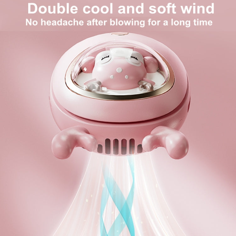 Children Hanging Neck Fan USB Handheld Light Glowing Mini Portable Fan(Yellow) - Electric Fans by PMC TechLife | Online Shopping South Africa | PMC TechLife | Buy Now Pay Later Mobicred