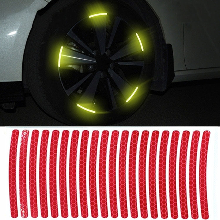 20pcs /Set Car Wheel Reflective Stickers 3D Personal Decoration Tire Warning Stickers(Red) - Decorative Strip by PMC TechLife | Online Shopping South Africa | PMC TechLife