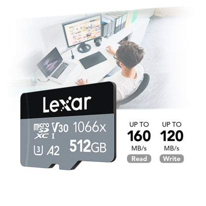 Lexar LKSTF1066X High-Speed TF Card Motion Camera Surveillance Recorder Memory Card, Capacity: 512GB - Micro SD Card by Lexar | Online Shopping South Africa | PMC Jewellery | Buy Now Pay Later Mobicred