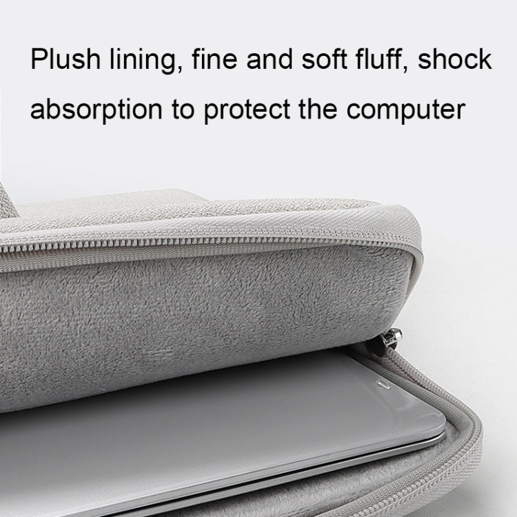 ST13 Waterproof and Wear-resistant Laptop Bag, Size: 14.1-15.4 inches(Elegant Gray) - 14.1 inch by PMC Jewellery | Online Shopping South Africa | PMC Jewellery | Buy Now Pay Later Mobicred