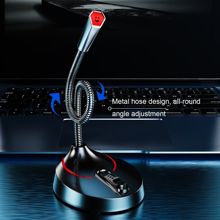 F12 Metal Hose Meeting Desktop Microphone, Spec: USB Version (Black) - Microphone by PMC TechLife | Online Shopping South Africa | PMC TechLife | Buy Now Pay Later Mobicred