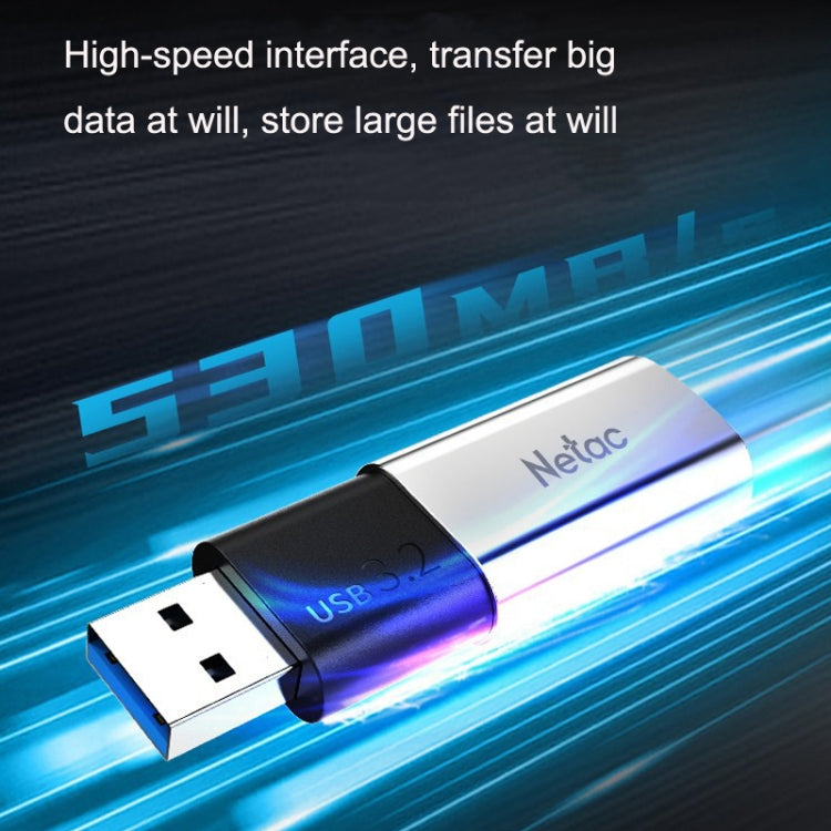 Netac US2 High-Speed Metal Capped Computer Car Mobile Solid State USB Flash Drives, Capacity: 512GB - USB Flash Drives by Netac | Online Shopping South Africa | PMC Jewellery | Buy Now Pay Later Mobicred