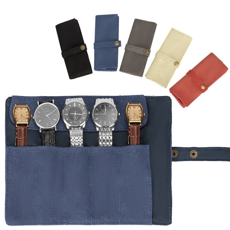 Nylon Canvas Watch & Strap Portable Storage Bag(Grey) - free shipping - PMC TechLife - Order now!