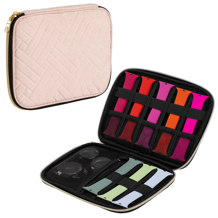 Velvet Watch Strap Watch Accessories Storage Bag, Specification: Pink S - free shipping - PMc TechLife - Order now!