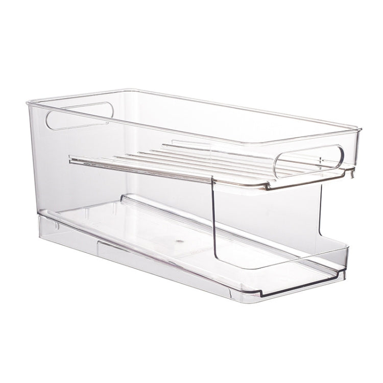 Transparent 2 Layer Automatic Roll-off Cans Beverage Refrigerated Storage Box - Shelf by PMC TechLife | Online Shopping South Africa | PMC TechLife