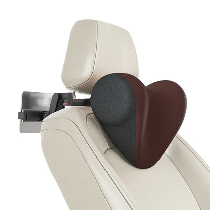 A09 Car Seat Headrest Memory Foam Comfortable Neck Pillow, Style: With Stand  (Coffee) - Seat Accessories by PMC Jewellery | Online Shopping South Africa | PMC Jewellery | Buy Now Pay Later Mobicred