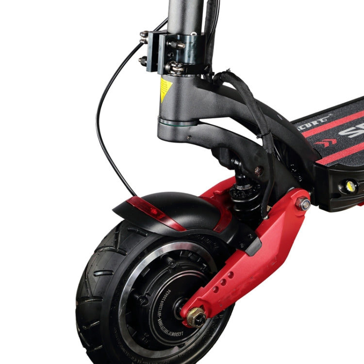 Folding Clamp For ZERO 8X 10X 11X SPEEDUAL Dualtron DT3 Thunder Electric Scooter With Pad Red - Accessories & Parts by PMC Jewellery | Online Shopping South Africa | PMC Jewellery