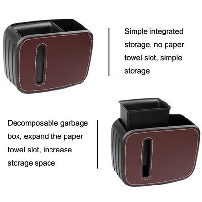 Car Drain Tissue Box Umbrella Storage Pocket Bag Storage Box Car Trash Can(Flip Fur Red) - Tissue Boxes by PMC Jewellery | Online Shopping South Africa | PMC Jewellery | Buy Now Pay Later Mobicred