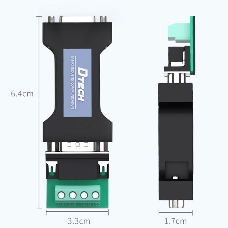 DTECH DT-9000 Passive Bidirectional RS232 To RS485 Serial Communication Protocol Module Converter - free shipping - PMC TechLife - Order now!