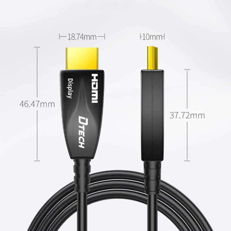 DTECH HDMI 2.0 Version Fiber Optical Line 4K 60Hz Large Screen TV Engineering Wiring, Length: 50m - Cable by DTECH | Online Shopping South Africa | PMC Jewellery | Buy Now Pay Later Mobicred