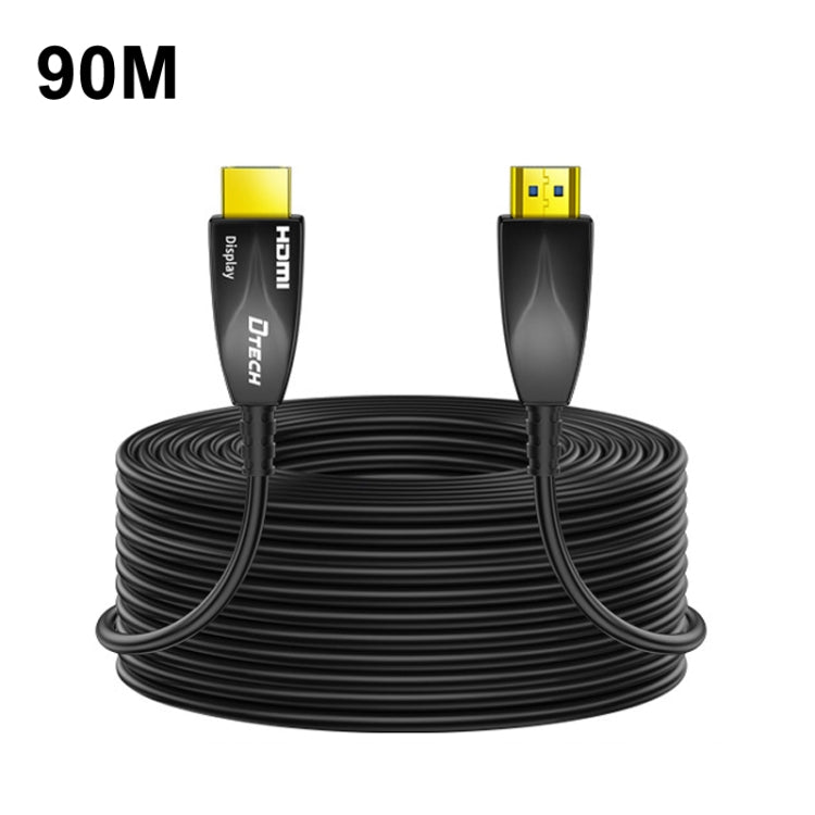 DTECH HDMI 2.0 Version Fiber Optical Line 4K 60Hz Large Screen TV Engineering Wiring, Length: 90m - Cable by DTECH | Online Shopping South Africa | PMC Jewellery | Buy Now Pay Later Mobicred