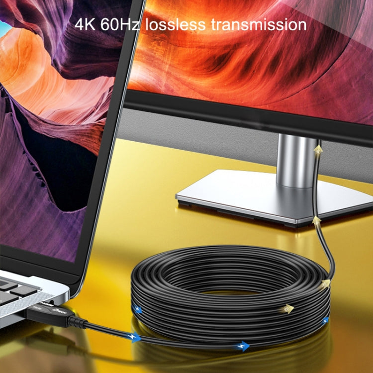 DTECH HDMI 2.0 Version Fiber Optical Line 4K 60Hz Large Screen TV Engineering Wiring, Length: 90m - free shipping - PMC Jewellery - Order now!