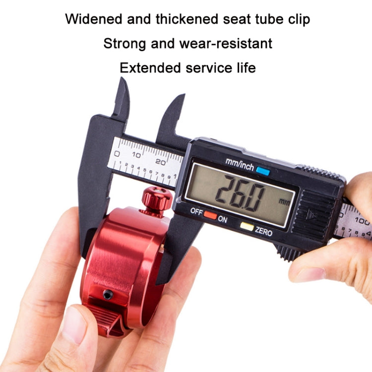 ZTTO Folding Bicycle Seatpost Clamp Retrofit Accessories, Color: 39.8mm (Red) - Pipe clamps by ZTTO | Online Shopping South Africa | PMc TechLife | Buy Now Pay Later Mobicred