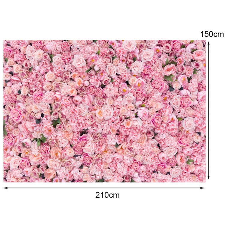 2.1m X 1.5m Pink Rose Wall Background Festive Party Photography Cloth - Valentines Day by PMC Jewellery | Online Shopping South Africa | PMC Jewellery