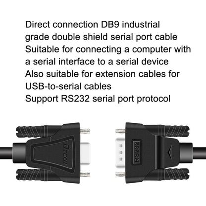 DTECH RS232 Serial Direct Line DB9 Extension Line Male to Female 5m - RS485 / RS232 Series by DTECH | Online Shopping South Africa | PMC Jewellery