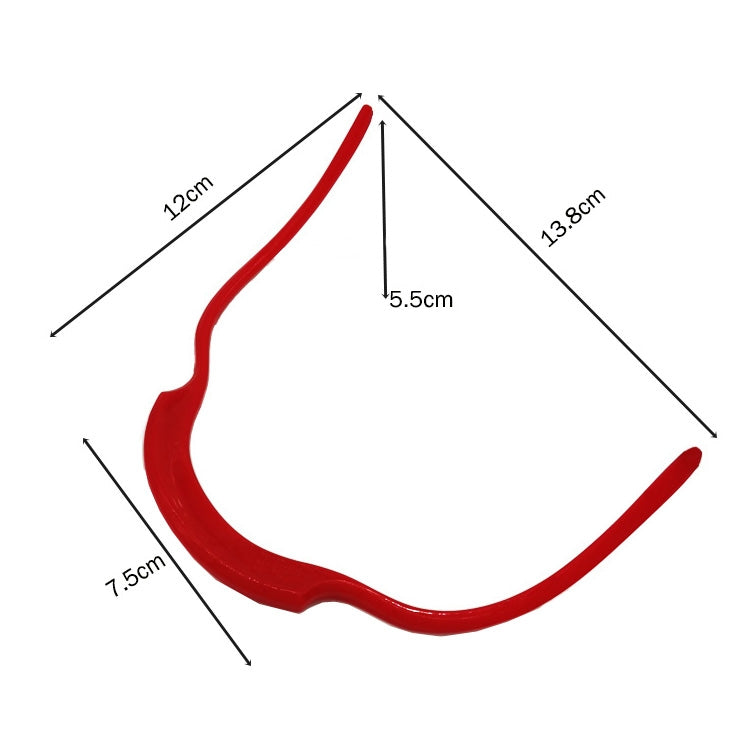 4 PCS Beard Styling Ruler Shaving Tools(Red) - free shipping - PMC TechLife - Order now!