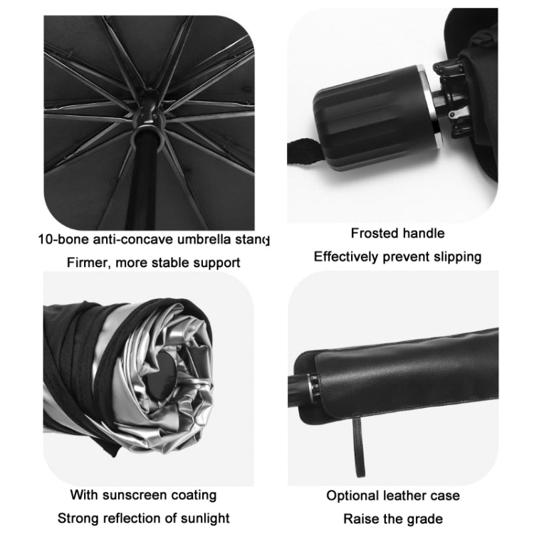 Car Windshield Telescopic Folding Thermal Insulation Parasol, Size: Silver Coated Small - Window Foils & Solar Protection by PMC TechLife | Online Shopping South Africa | PMC TechLife | Buy Now Pay Later Mobicred