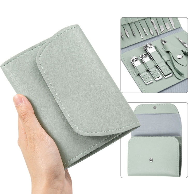 Nail Art Tool Set Nail Clippers Dead Skin Scissors Manicure Tool, Specification: 16 In 1 Green - Nail Clipper by PMC TechLife | Online Shopping South Africa | PMC TechLife