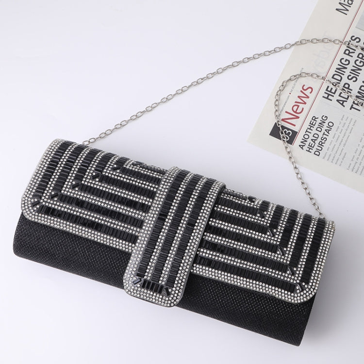 Ladies Evening Bag Shoulder Bag Hand Messenger Bag(Black) - Single-shoulder Bags by PMC TechLife | Online Shopping South Africa | PMC TechLife