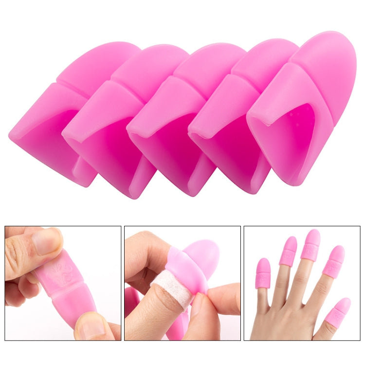 4 PCS Nail Removal Clip Free Silicone Finger Sleeves(Pink) - Nail Art Equipment by PMC Jewellery | Online Shopping South Africa | PMC Jewellery | Buy Now Pay Later Mobicred