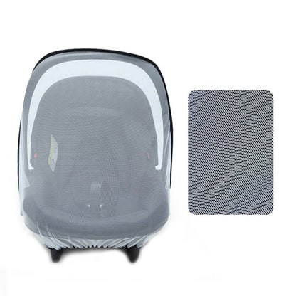 Baby Stroller Pushchair Mosquito Net Newborn Carriage Cradles Cover(White) - Strollers Accessories by PMC Jewellery | Online Shopping South Africa | PMC Jewellery