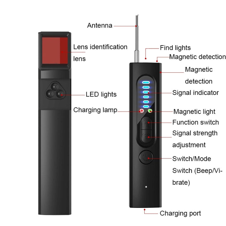 X13 Anti-monitoring Anti-GPS Locator Detector - Infrared Detector by PMC TechLife | Online Shopping South Africa | PMC TechLife