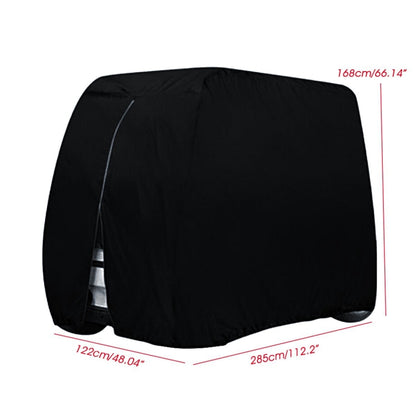 210D Oxford Cloth Golf Cart Cover Scooter Kart Dust Cover, Specification: 242 x 122 x 168 cm(Black) - Dust Covers by PMC Jewellery | Online Shopping South Africa | PMC Jewellery