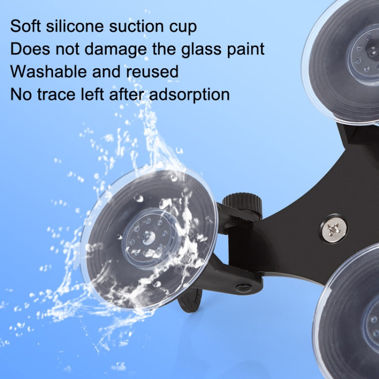 Car General Purpose Vehicle Bracket Suction Cup Fixed Glass Video Shooting Base, Shape: Suction Cup+PTZ - Holder by PMC Jewellery | Online Shopping South Africa | PMC Jewellery | Buy Now Pay Later Mobicred