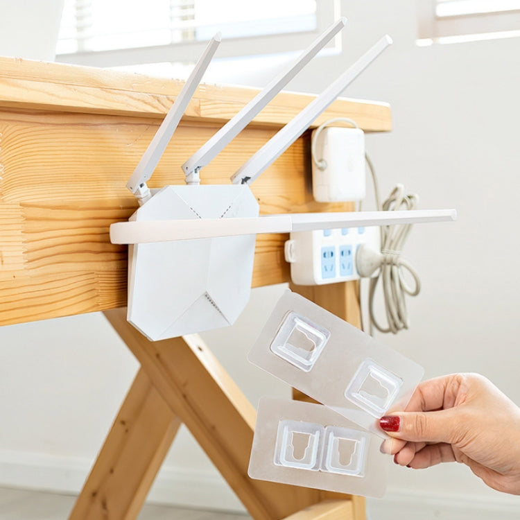 Traceless Wall Hanging Multifunction Plug-in Rack, Specification: Double - Shelf & Hooks by PMC TechLife | Online Shopping South Africa | PMC TechLife