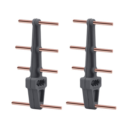 BRDRC Remote Control Eight Wood Antenna Signal Enhancer Suitable For DJI FPV Combo(Gray Red Copper) - Other Accessories by BRDRC | Online Shopping South Africa | PMC Jewellery | Buy Now Pay Later Mobicred