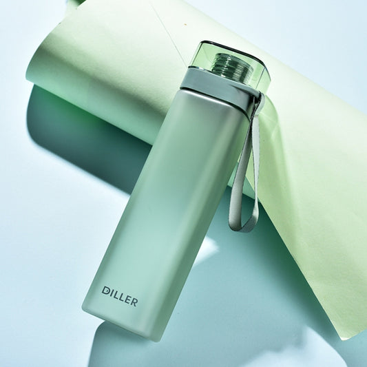 Diller D8646 Square Shape Fitness Leakproof Water Bottle, Capacity: 550ml(Green) - Kettles by Diller | Online Shopping South Africa | PMC Jewellery | Buy Now Pay Later Mobicred